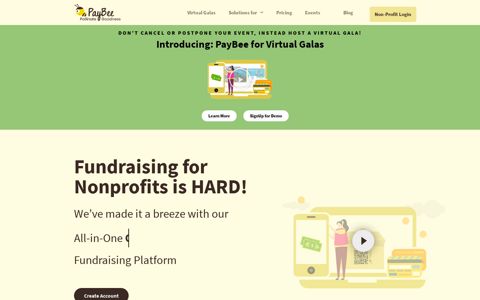 Paybee All-in-One Charity Fundraising Solution | Virtual ...