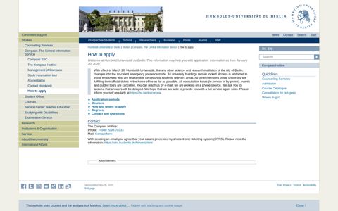 How to apply — Humboldt-Universität zu Berlin