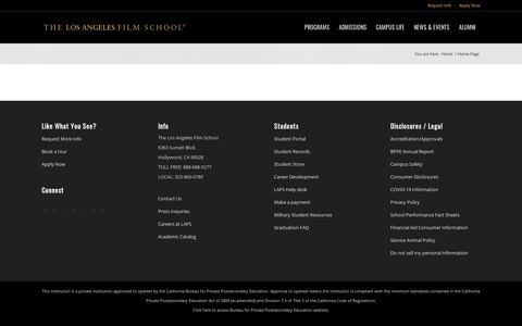 Home Page – The Los Angeles Film School