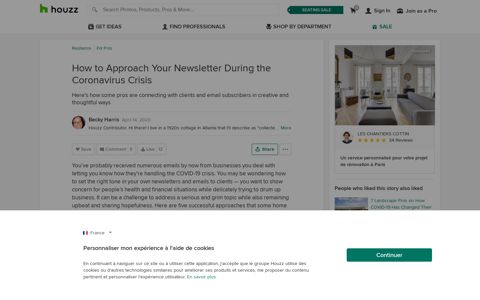 How to Approach Your Newsletter During the ... - Houzz