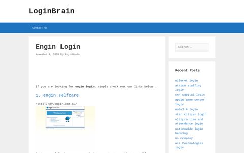 engin login - LoginBrain