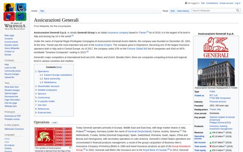 Assicurazioni Generali - Wikipedia