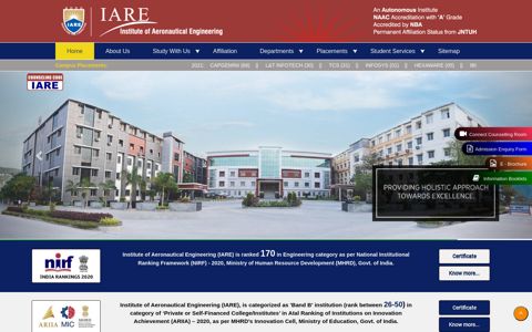 Welcome to IARE | IARE, Best Engineering College