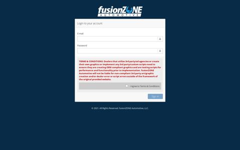 fusionZONE Automotive Administration Portal