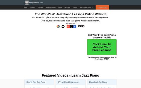 Freejazzlessons: Learn Jazz Piano Blues Piano Lessons Online