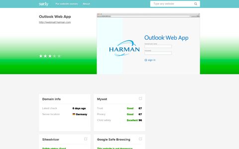 webmail.harman.com - Outlook Web App - Web Mail Harman