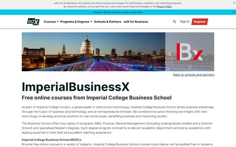 Imperial College Business School | edX