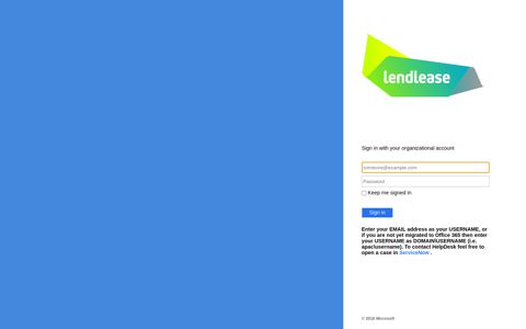 fs.lendlease.com - Sign In - Office 365