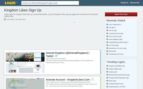Kingdom Likes Sign Up - Loginii.com