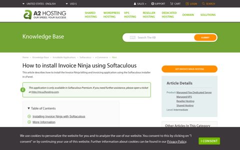 How to install Invoice Ninja using Softaculous