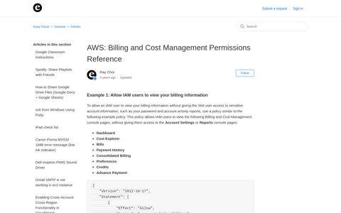 AWS: Billing and Cost Management Permissions Reference ...