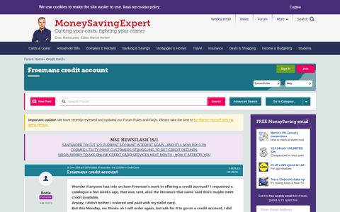Freemans credit account — MoneySavingExpert Forum