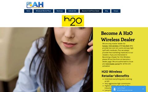 Become A H2O Wireless Dealer-Earn Instant Spiff - AH Prepaid