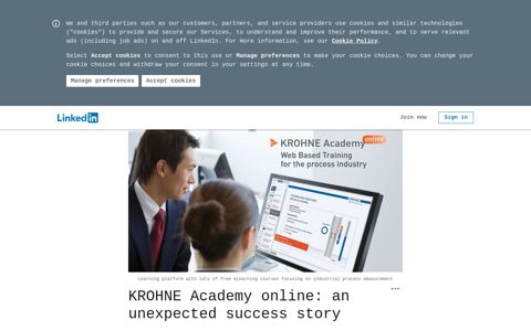 KROHNE Academy online: an unexpected success story