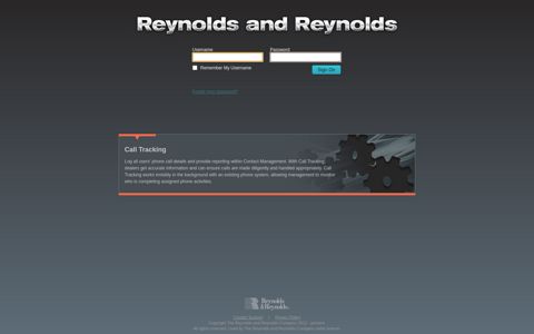 Reynolds and Reynolds: Login