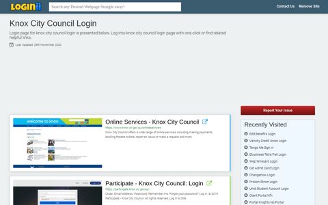 Knox City Council Login - Loginii.com