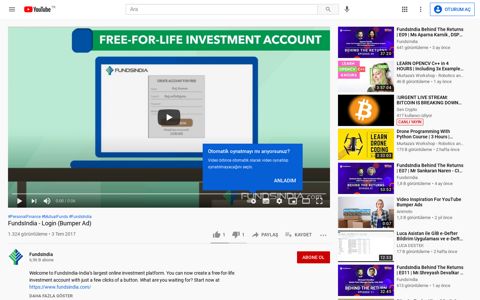 FundsIndia - Login (Bumper Ad) - YouTube