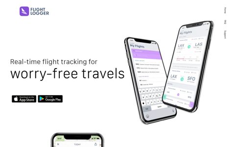 FlightLogger: Flight Tracker App for iOS and Android.