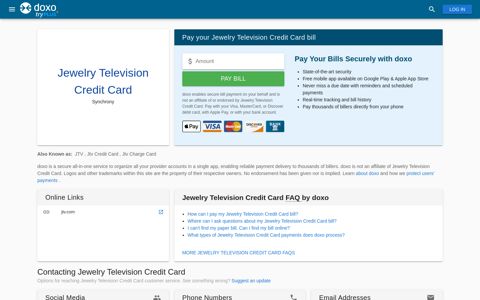 Jewelry Television Credit Card | Pay Your Bill Online | doxo.com