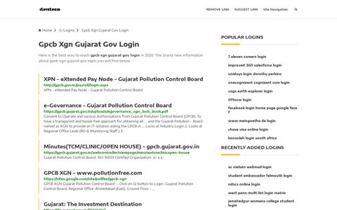Gpcb Xgn Gujarat Gov Login ❤️ One Click Access - iLoveLogin