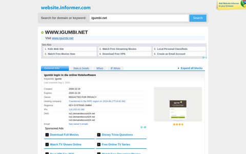 igumbi.net at WI. igumbi login in die online Hotelsoftware