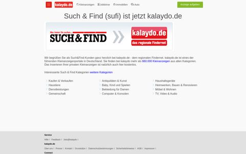 Such & Find bei kalaydo.de