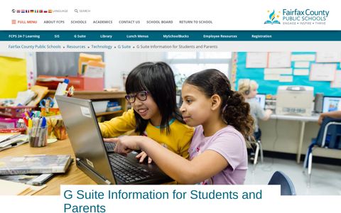 G Suite Information for Students and Parents | Fairfax County ...