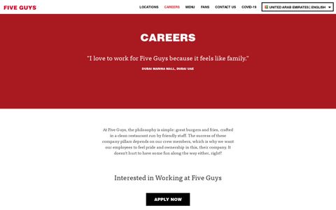 Careers - Five Guys