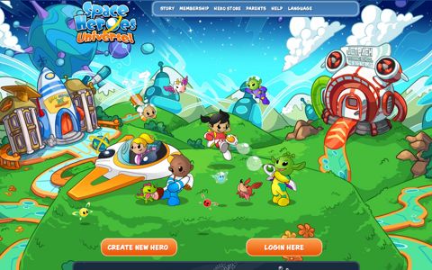 Login or Register to Play - Little Space Heroes
