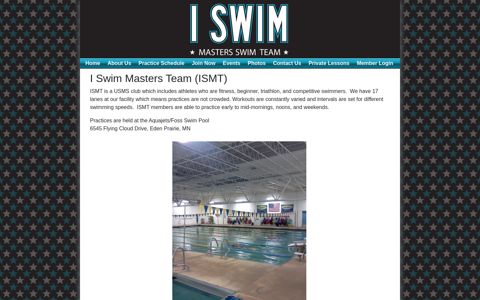 I Swim Masters Team - Home