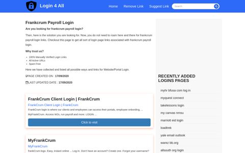 frankcrum payroll login - Official Login Page [100% Verified]