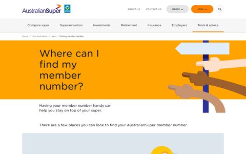 Where can I find my member number? | AustralianSuper