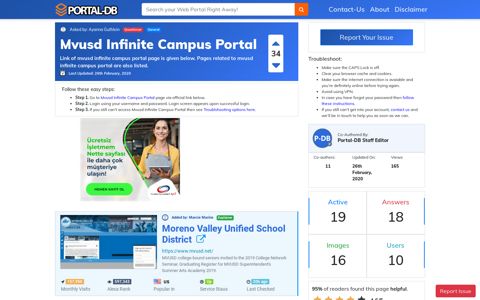 Mvusd Infinite Campus Portal