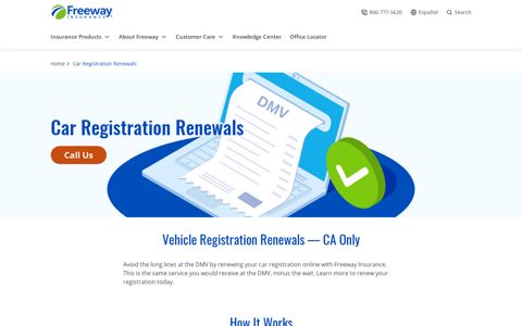 Vehicle Registration Renewals | Freeway Insurance