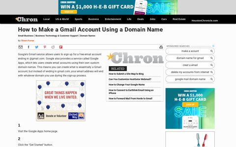 How to Make a Gmail Account Using a Domain Name