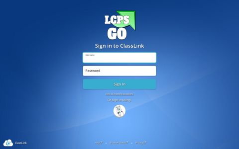 Sign in to ClassLink