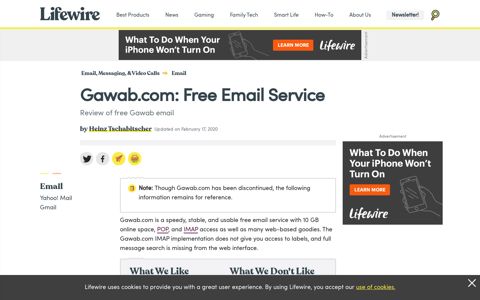 Gawab.com Review: Free Email Service - Lifewire