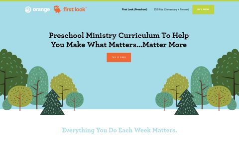 First Look Preschool Curriculum - Orange Curriculum