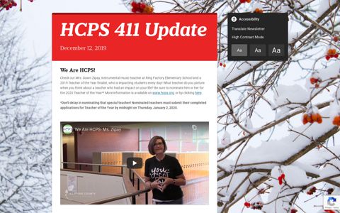 HCPS 411 Update - Smore