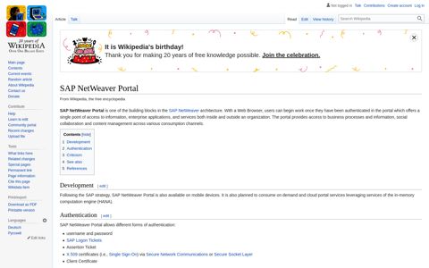 SAP NetWeaver Portal - Wikipedia