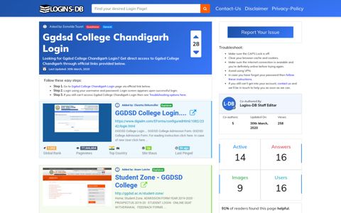 Ggdsd College Chandigarh Login - Logins-DB