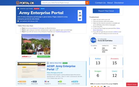 Army Enterprise Portal