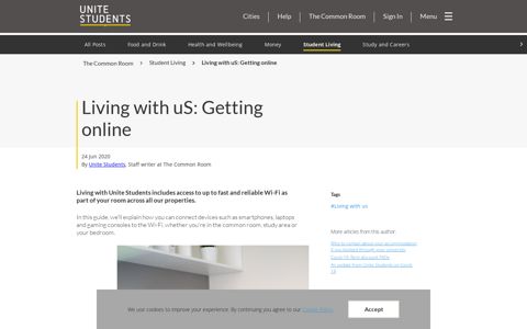 Living with uS: Getting online | Unite Students