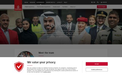Our people | About us | Emirates United Kingdom