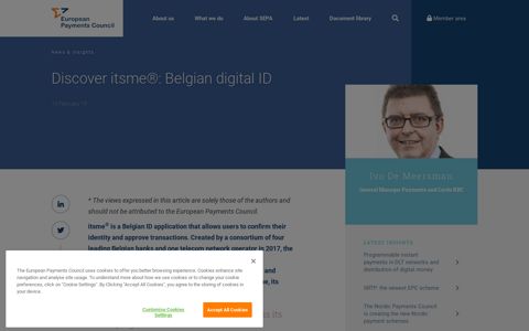 Discover itsme®: Belgian digital ID | European Payments ...