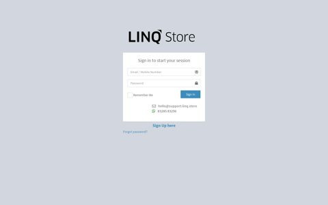 Login here - LINQ|Jarvis - LINQ Store