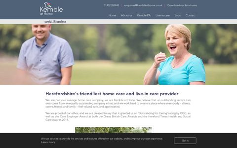 Home Care & Live-in Care Provider | Kemble at Home | Hereford