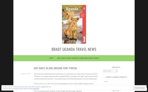 Day hikes in and around Fort Portal - Bradt Uganda Travel News