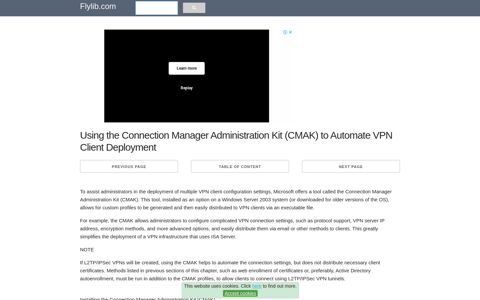 Using the Connection Manager Administration Kit (CMAK) to ...