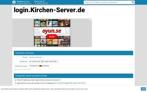 ▷ login.Kirchen-Server.de : Kundenmenu | Kirchen Server